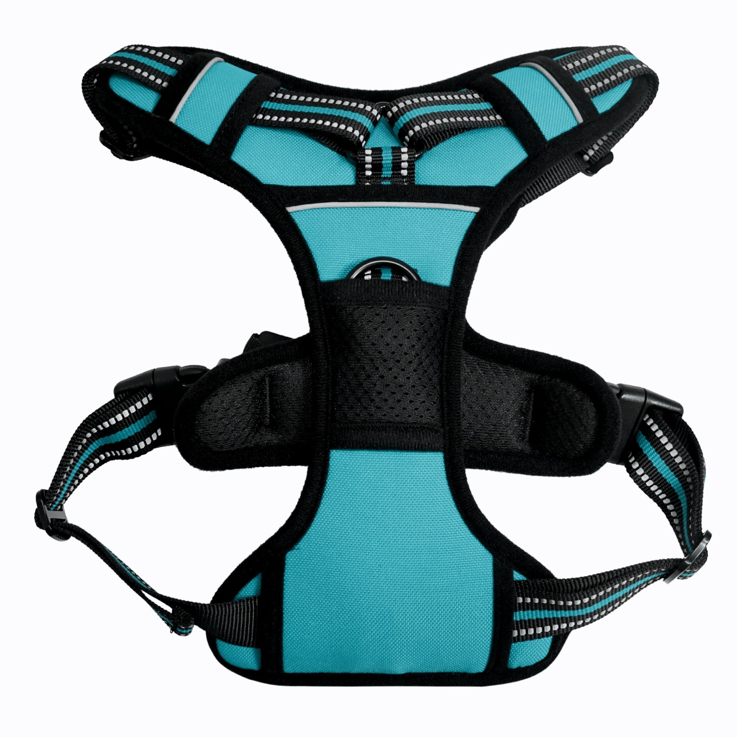 GOOPAWS Padded Reflective Dog Harness, Easy Control Lightweight Dog Harness, Adjustable Outdoor Pet Harness for Small Medium Large Dogs