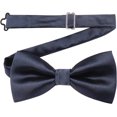 thumbnail image 3 of SURJDE Mens Solid Color Pre-tied Bow Tie and Pocket Square Cufflink Set, 3 of 4