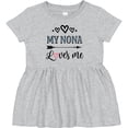 thumbnail image 3 of Inktastic My Nona Grandma Loves Me Girls Girls Baby Dress, 3 of 5
