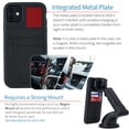 thumbnail image 3 of Dockem iPhone 11 BIO M2B Wallet Case; Friendly Materials, Built-in Metal Plate, 2 Card Slots, Black/Black, 3 of 9