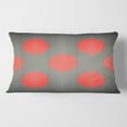 thumbnail image 2 of Designart Modern Circle and Line Geometric Pattern' Mid-Century Modern Throw Pillow - 12x20, 2 of 2