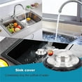 thumbnail image 7 of Kitchen Sink Drain Stopper Cover, 2PCS Stainless Steel Garbage Disposal Stopper Drain Plug, Fits Standard Kitchen Sink, 7 of 7