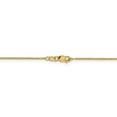 thumbnail image 4 of The Black Bow 1.1mm 14k Yellow Gold Solid Flat Cable Chain Necklace, 22 Inch, 4 of 9
