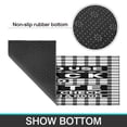 thumbnail image 7 of Black Vintage Plaid Text Rugs and Mats Non Skid Washable Absorbent Microfiber Soft Kitchen Mat for Floor Set Of 2 Decor Stain Resistant 17"x47"+17"x30", 7 of 7