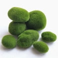 thumbnail image 1 of Juego de 30 piedras decorativas de musgo artificial en 3 tamaños, bolas de musgo verdes, 1 of 5