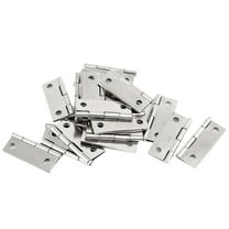 Unique Bargains Furniture Drawer Door Stainless Steel Hinges 1.5" Length 20Pcs