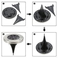 thumbnail image 1 of Luz subterránea, lámpara solar LED impermeable para exteriores, luz subterránea para jardines, ingeniería de precisión, 1 of 12