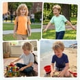 thumbnail image 4 of Poroka Boys 5-Pack Cotton T-Shirts Soft Short Sleeve Crew Neck Solid Basic Tees for School, Play, Everyday Wear, 4 of 9