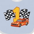 thumbnail image 4 of Inktastic Number One Race Car Boys or Girls Baby Bib, 4 of 4