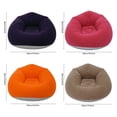 thumbnail image 2 of 4 Pcs Bean Bag Chairs for Adults Portable Inflatable Chairs with Air Pump Blow up Couch Folding Inflatable Couch Lazy Sofa for Reading Living Room Camping-Coffee+Orange+Red+Dark Blue, 2 of 15