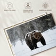 thumbnail image 6 of Elephant Stock Winter Grizzly Bear Wall Art - Horizontal Canvas Wall Art - Living Room Wall Decor - Animal Canvas - Brown And Gray Decor - 45" x 30", 6 of 8