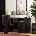 thumbnail image 3 of South Shore Gascony Rubbed Black Desk and 1 Flam Black Swivel Chair Set, 3 of 7