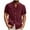 Wine, variant on Vivianyo HD Short Sleeve Button Down Casual Tee for Men Men Casual T-shirt Solid Short Sleeve Stand Collar Buttons Pullover Blouse Tops