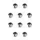 thumbnail image 3 of Greeniant Casco Seguridad para mascotas Sombreros divertidos Sombreros lindos Accesorios Sombreros Gorros Cascos de aves de corral para patitos de aves de negro 8 10piezas Greeniant CBP377051, 3 of 5