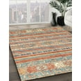 thumbnail image 2 of Ahgly Company Indoor Rectangle Abstract Rust Pink Abstract Area Rugs, 6' x 9', 2 of 6
