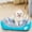 Sky Blue, variant on Egmy Dog Beds for Medium Dogs, Washable Dog Bed, Comfortable and Breathable Pet Bed, Rectangle Warming Dog Bed for Medium Dogs