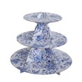 thumbnail image 2 of Balsa Circle 3 Blue Tiers Floral Print 11" Cake Cupcake Stand Party Wedding Events Centerpieces, 2 of 8