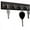 Black, variant on Q&Q BASICS Wall Mount Key Rack Hanger Holder 4 Hook Chain Storage Keys Organizer Home Decor, Hardware Included, Black