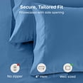 thumbnail image 4 of California Design Den Standard/Queen Size Pillow Cases Set of 2 - 600 Thread Count Sateen, 100% Cotton, Fits Standard & Queen Pillows - Parisian Blue, 4 of 8