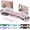Pink, variant on Dual Monitor Stand Riser, Desk Organizer With Drawer and 2 Pen Holders, Monitor Stand for Desk, Office Decor Essentials (White)