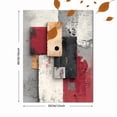 thumbnail image 3 of Beige Rust Black Contemporary Abstract Canvas Poster Home Wall Decor, 3 of 8
