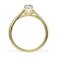 thumbnail image 3 of Unique Moments 0.50 Carat Solitaire 4-Prong Lab Grown Radiant Diamond Engagement Ring 10K Yellow Gold, 3 of 7