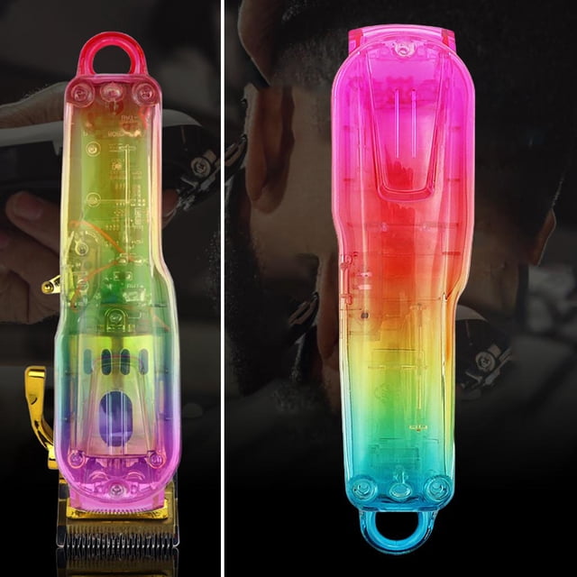 Cubierta protectora cortadora pelo Baoblaze Reemplazo plástico Colorido gradiente cáscara DIY Cortapelo Eléctrico
