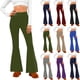 thumbnail image 1 of Pincandy Women's Solid Color Elastic Waist Yoga Flared Pants, Comfortable, Casual & Fitness Activities, 1 of 6
