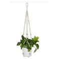 thumbnail image 1 of Cestas colgantes para macetas, 1 pieza de colgador de plantas para interior y exterior con ganchos para colgar, cesta colgante de pared de algodón hecha a mano para decoración del hogar, soporte para, 1 of 7