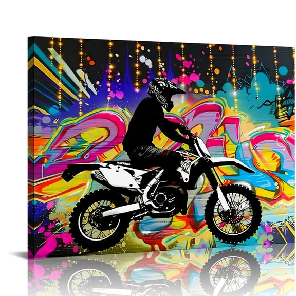 Autua Graffiti Canvas Prints Wall Art for Living Room Bedroom Decor 20x16in