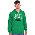 thumbnail image 5 of Born to Golf Forced to Work Golfing Zip Up Hoodie Men's Women's Brisco Brands S, 5 of 6