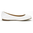 thumbnail image 4 of DREAM PAIRS Women's Sole-Simple Ballerina Walking Flats Shoes SOLE-SIMPLE WHITE/PU Size 9.5, 4 of 4