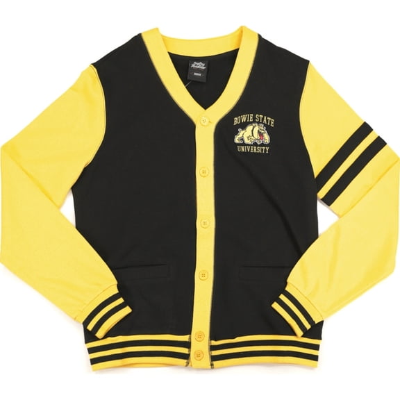 Big Boy Bowie State Bulldogs S4 Mens Cardigan [Black - M]