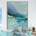 thumbnail image 3 of Indigo Abstract Watercolor Blue - Nautical & Coastal Framed Canvas, 3 of 3