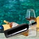 thumbnail image 5 of Soporte de botella de vino transparente, estante de exhibición para botellas de vino, encimera, soporte de almacenamiento de vino acrílico, 2 uds., 5 of 8