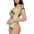 thumbnail image 3 of Picia Vintage Bird Womens One Piece Swimsuits Modest Tummy Control Bathing Suits Lace Up Slimming Swim Suit-XX-Large, 3 of 9