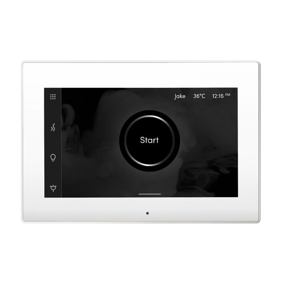 Mr Steam iSteamX Steam Shower Control and Steamhead in White