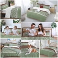 thumbnail image 5 of 3 Piece Sage Green Brown Flowers Duvet Cover Set Full Size,Microfiber Comforter/Quilt Cover with Corner Ties and 2 Pillowcases,Classic Botanical Art Elegant All Season Bedding with Zipper Closure, 5 of 8