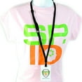 thumbnail image 2 of Adjustable Length Lanyard with"No-Twist" Wide Plastic Hook - Safety Breakaway Badge Holder - Metal Free Lanyards by Specialist ID (Black), 2 of 4