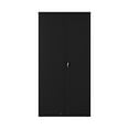 thumbnail image 5 of Hirsh Wardrobe Metal Storage Cabinet 18"D x 36"W x 72"H in Black, 5 of 8
