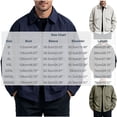 thumbnail image 3 of LODIENY Mens Big and Tall (M-5XL) Jacket Classic Fit Collared Outdoor Windbreaker Relaxed Fit Snap Button Coat with Zipper Pockets Army Green XXXXXL, 3 of 5