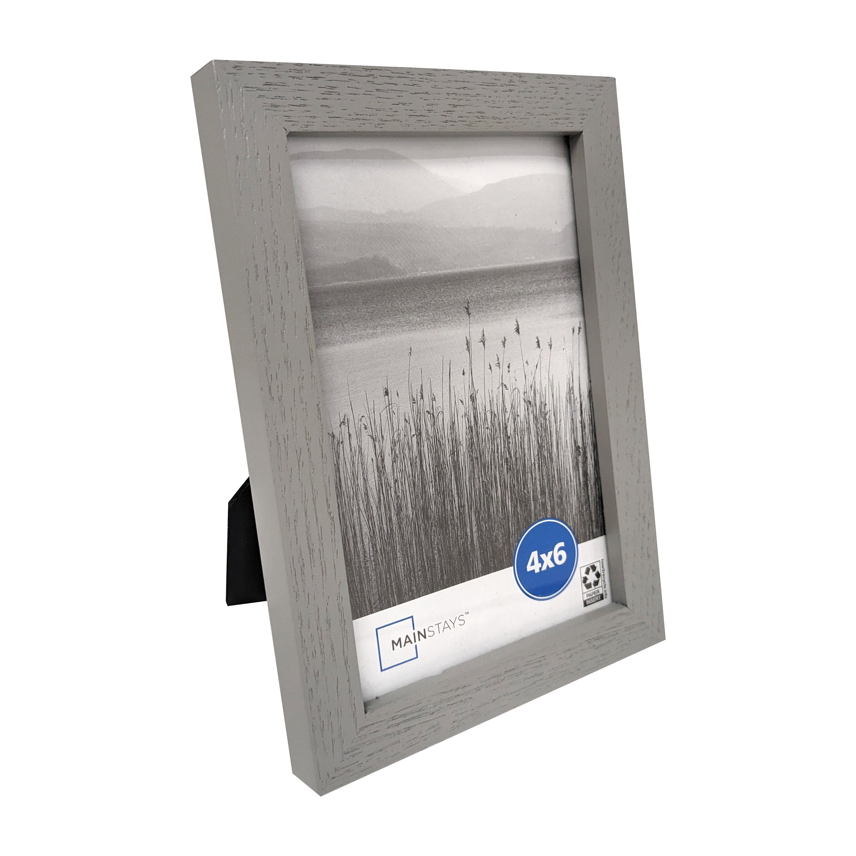 Mainstays 4x6 Linear Gallery Wall Picture Frame, Gray, Set of 6