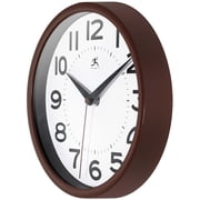 Infinity Instruments Metro Brown Modern Analog Display 9-inch Wall Clock