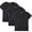 Black-3 Pack, variant on THEE BRON Toddler/Little Boys Basic Cotton Soft Short Sleeve Outfit T-Shirt 3-Pack