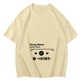 thumbnail image 4 of Shinyii Women's DIY Customization Name Photo Top T-shirt Crew Neck Short Sleeve T shirt, 4 of 4