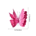thumbnail image 3 of CREATITOY Large PE Colored Butterfly Artificial Flowers - Festival Party Garden Decor, 3 of 6
