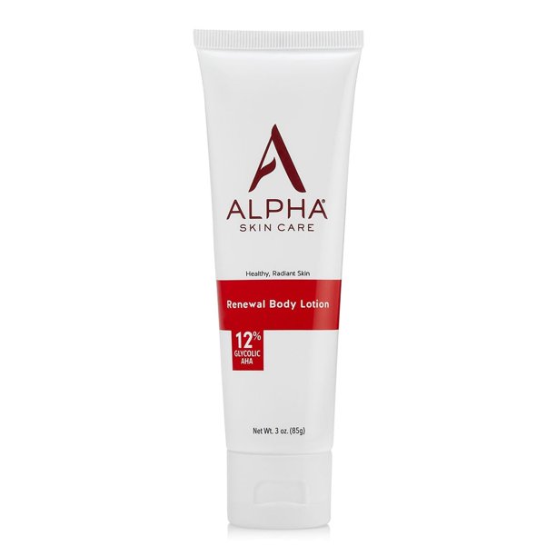 Alpha Skin Care Loción corporal revitalizante 12% glicólico AHA Humectante diario simple y eficaz Ácido hidroxi Hidrata y exfolia para una piel suave y tersa Antienvejecimiento Tamaño de viaje 3 oz