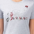 thumbnail image 3 of Women's G-III 4Her by Carl Banks  Gray Tampa Bay Buccaneers Super-Slim Fit Lightweight Shadow Logo T-Shirt, 3 of 3
