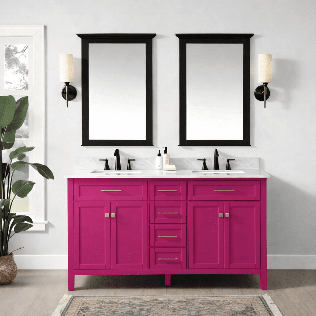ALL-IN-ONE Paint by Heirloom Traditions, B-Sassy (Rich Raspberry), Quart - Durable cabinet and furniture paint. Built in primer and top coat, no sanding needed. Includes our 30 featured color card.