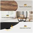 thumbnail image 3 of Condemo Round End Table with Storage Shelf, 2-Tier Industrial Side Table for Living Room or Bedroom, Brown & Black, 3 of 7